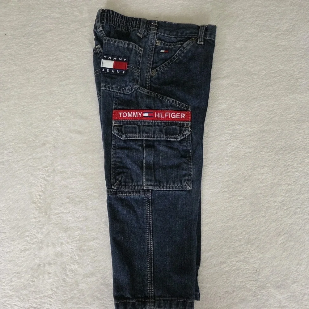 Vintage Y2K Tommy Hilfiiger Carpenter Jeans Boys Toddler 3T Dark Wash